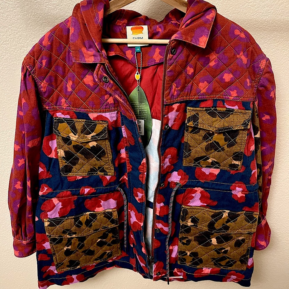 Farm Rio animal print jacket